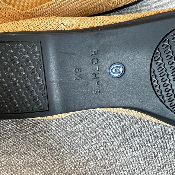 Rothy's The Flat camel & black captoe - Picture 7 of 10